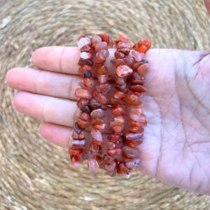 PULSERA CHIP CORNALINA