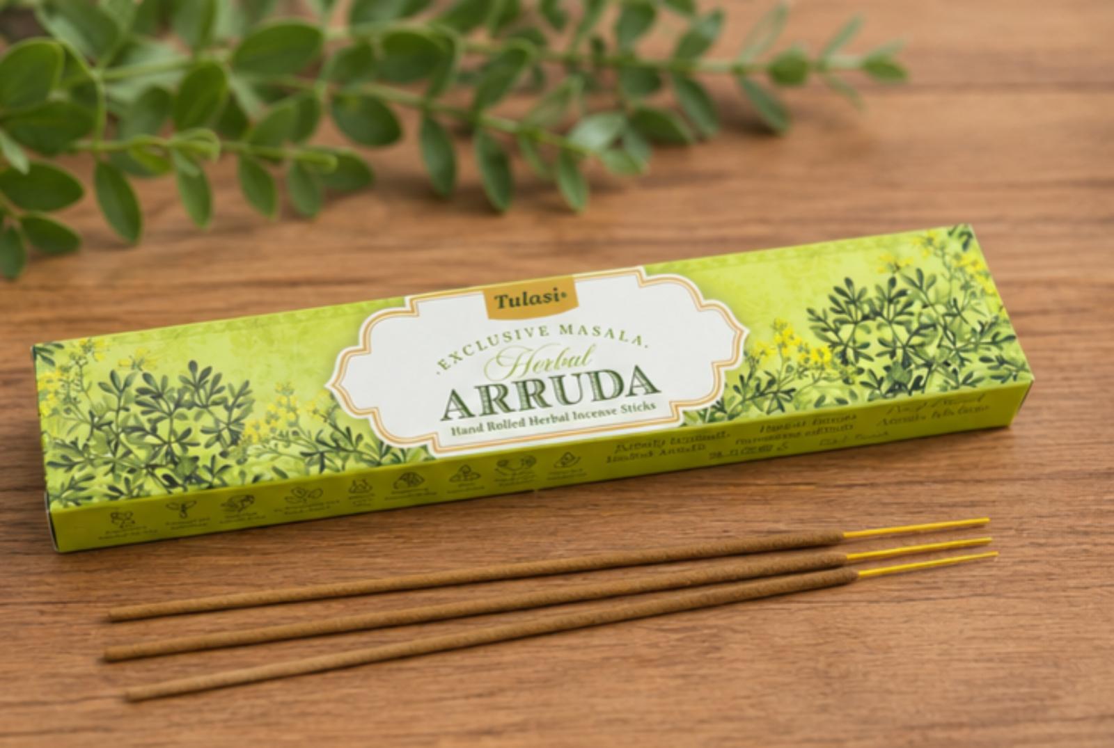 SAHUMERIOS - Incienso de Ruda Tulasi – Protección, limpieza y energía positiva - Imagen 2